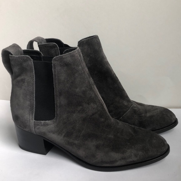 rag & bone Shoes - Rag and Bone Grey Suede Walker Ankle Boots 37
